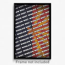 Winslow West Arizona Poster (AZ City Souvenir 11x17 Town Print)