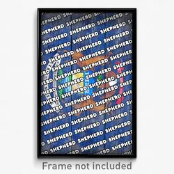 Shepherd Michigan Poster (MI City Souvenir 11x17 Town Print)