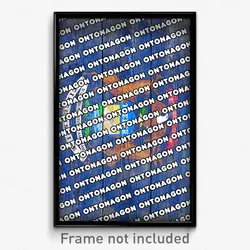 Ontonagon Michigan Poster (MI City Souvenir 11x17 Town Print)