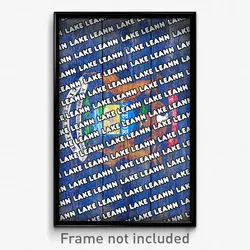Lake LeAnn Michigan Poster (MI City Souvenir 11x17 Town Print)