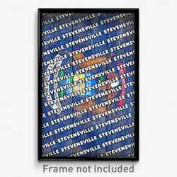 Stevensville Michigan Poster (MI City Souvenir 11x17 Town Print)