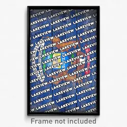 Lakeview Michigan Poster (MI City Souvenir 11x17 Town Print)