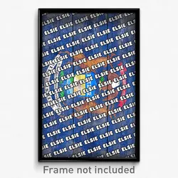 Elsie Michigan Poster (MI City Souvenir 11x17 Town Print)