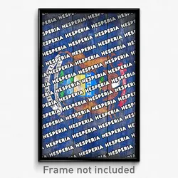 Hesperia Michigan Poster (MI City Souvenir 11x17 Town Print)