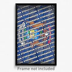 Stephenson Michigan Poster (MI City Souvenir 11x17 Town Print)
