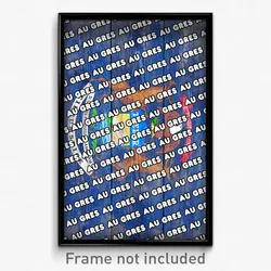 Au Gres Michigan Poster (MI City Souvenir 11x17 Town Print)