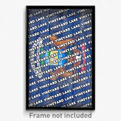 Vineyard Lake Michigan Poster (MI City Souvenir 11x17 Town Print)