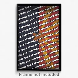 Clay Springs Arizona Poster (AZ City Souvenir 11x17 Town Print)