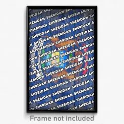 Sheridan Michigan Poster (MI City Souvenir 11x17 Town Print)