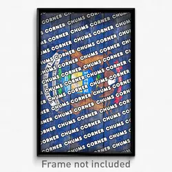 Chums Corner Michigan Poster (MI City Souvenir 11x17 Town Print)