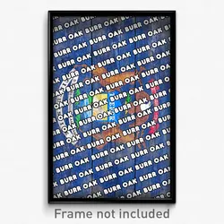 Burr Oak Michigan Poster (MI City Souvenir 11x17 Town Print)