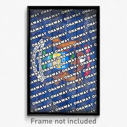Onaway Michigan Poster (MI City Souvenir 11x17 Town Print)