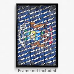 Freeport Michigan Poster (MI City Souvenir 11x17 Town Print)