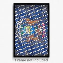 Ida Michigan Poster (MI City Souvenir 11x17 Town Print)