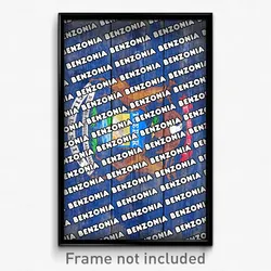 Benzonia Michigan Poster (MI City Souvenir 11x17 Town Print)