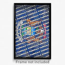 Parkdale Michigan Poster (MI City Souvenir 11x17 Town Print)