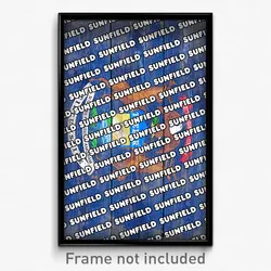 Sunfield Michigan Poster (MI City Souvenir 11x17 Town Print)