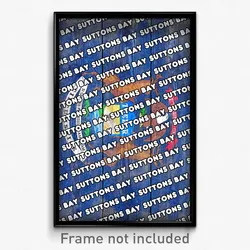 Suttons Bay Michigan Poster (MI City Souvenir 11x17 Town Print)