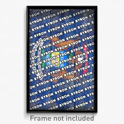 Byron Michigan Poster (MI City Souvenir 11x17 Town Print)