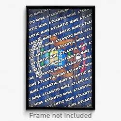 Atlantic Mine Michigan Poster (MI City Souvenir 11x17 Town Print)