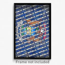 Republic Michigan Poster (MI City Souvenir 11x17 Town Print)