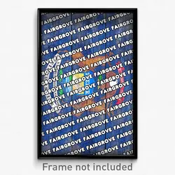 Fairgrove Michigan Poster (MI City Souvenir 11x17 Town Print)