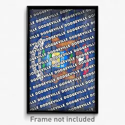 Dodgeville Michigan Poster (MI City Souvenir 11x17 Town Print)