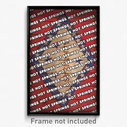 Hot Springs Arkansas Poster (AR City Souvenir 11x17 Town Print)