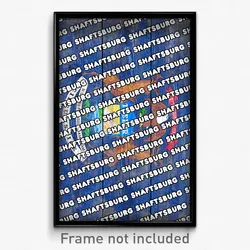 Shaftsburg Michigan Poster (MI City Souvenir 11x17 Town Print)