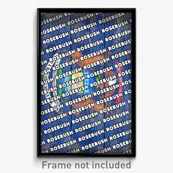 Rosebush Michigan Poster (MI City Souvenir 11x17 Town Print)