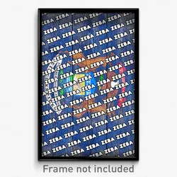 Zeba Michigan Poster (MI City Souvenir 11x17 Town Print)