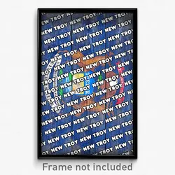 New Troy Michigan Poster (MI City Souvenir 11x17 Town Print)