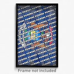 Powers Michigan Poster (MI City Souvenir 11x17 Town Print)