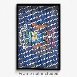 Clarksville Michigan Poster (MI City Souvenir 11x17 Town Print)