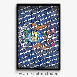Ellsworth Michigan Poster (MI City Souvenir 11x17 Town Print)