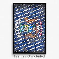 Akron Michigan Poster (MI City Souvenir 11x17 Town Print)