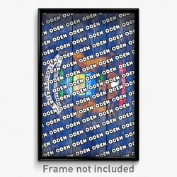 Oden Michigan Poster (MI City Souvenir 11x17 Town Print)