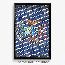 Canada Creek Ranch Michigan Poster (MI City Souvenir 11x17 Town Print)