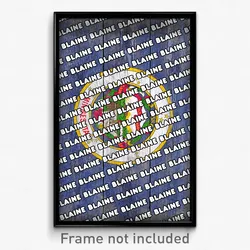 Blaine Minnesota Poster (MN City Souvenir 11x17 Town Print)