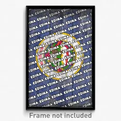 Edina Minnesota Poster (MN City Souvenir 11x17 Town Print)