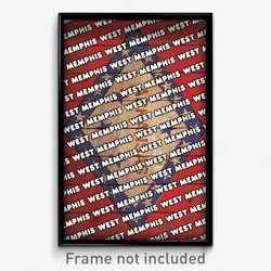 West Memphis Arkansas Poster (AR City Souvenir 11x17 Town Print)