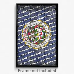 Owatonna Minnesota Poster (MN City Souvenir 11x17 Town Print)