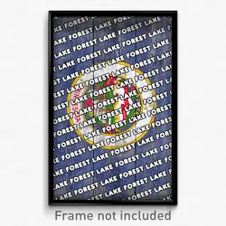 Forest Lake Minnesota Poster (MN City Souvenir 11x17 Town Print)