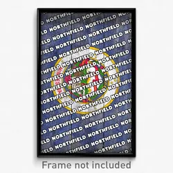 Northfield Minnesota Poster (MN City Souvenir 11x17 Town Print)