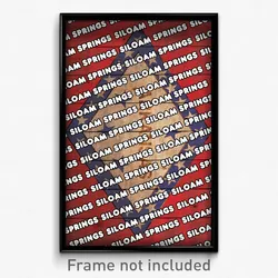 Siloam Springs Arkansas Poster (AR City Souvenir 11x17 Town Print)