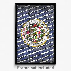 Mendota Heights Minnesota Poster (MN City Souvenir 11x17 Town Print)