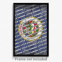 Little Canada Minnesota Poster (MN City Souvenir 11x17 Town Print)
