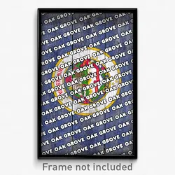 Oak Grove Minnesota Poster (MN City Souvenir 11x17 Town Print)
