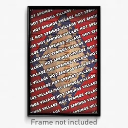 Hot Springs Village Arkansas Poster (AR City Souvenir 11x17 Town Print)