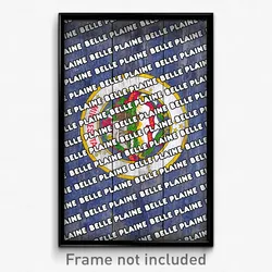 Belle Plaine Minnesota Poster (MN City Souvenir 11x17 Town Print)